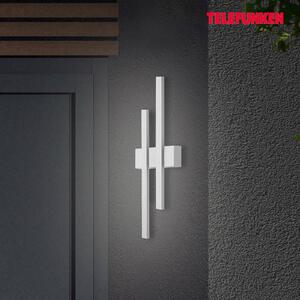 Telefunken Applique LED esterni Graz indiretta 2 luci argento