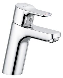 KLUDI PURE&EASY Mitigeur monocommandé pour lavabo, hauteur de bec 100mm, sans garniture d'écoulement, chrome, 372920565, 372920565