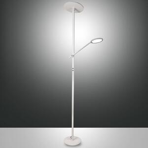 Fabas Luce Piantana LED Regina braccio lettura, 2 luci bianco