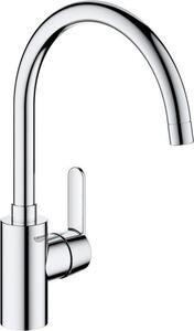 Rubinetto da cucina, GROHE Get, cromato, bocca a C, bocca alta, rotazione 150°, altezza 225 mm