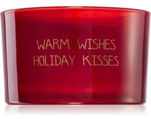 My Flame Winter Wood Warm Wishes Holiday Kisses candela profumata 13x9 g