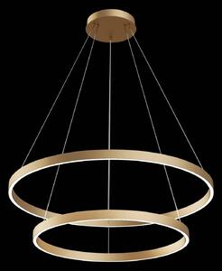 Maytoni Rim LED sospensione, 840, 2 anelli, ottone