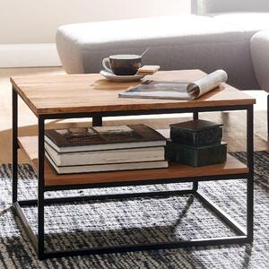 Tavolino 60x60x41 cm tavolino in legno massiccio tavolino da salotto | Wohnling