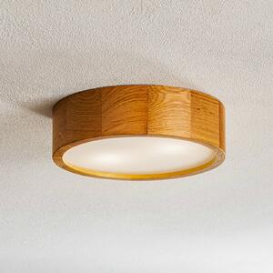 TEMAR LIGHTING Plafoniera Cleo DR275 sensore IP20 rovere Ø 28 cm