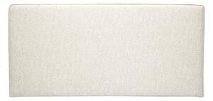 Testata letto a muro in tessuto beige L160 cm LILY