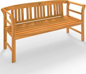 Casaria Panchina da Giardino Rose 3 Posti Certificato FSC in Legno 150cm Panca da Esterno Balcone