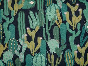 Set di 2 cuscini da giardino in poliestere verde con motivo a cactus 40 cm, rotondi, moderni e resistenti all'acqua. Beliani