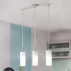 EGLO Lampada a sospensione Troy, nichel opaco/satinato, a 3 luci