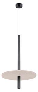 Lampadario nero/beige in metallo ø 30 cm Rilu – Sollux