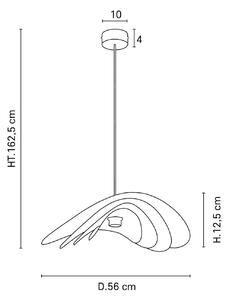 MARKET SET Selenitis lampada sospensione, Ø 56 cm