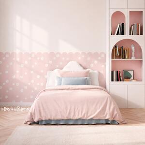 Tutte le decorazioni murali Boiserie Smerlata con margherite autoadesiva - Adesivi Murali per Bambini