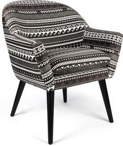 Poltrona Excelsa Etnico in poliestere e multistrato 70,5x65x83 cm multicolore