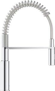 Miscelatore per cucina GROHE Get, miscelatore monocomando, 2 tipi di getto, doccetta estraibile professionale, 30361000