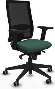Sedia da ufficio Piqueras y Crespo, modello 2D066G0, colore verde