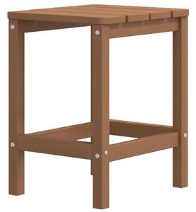 Costway Tavolino rotondo da esterno per patio portico, Tavolo adirondack in HDPE resistente alle intemperie Marrone