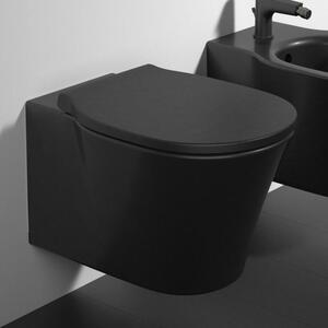 WC Ideal Standard con scarico a terra Connect Air senza brida, nero opaco E2288V3