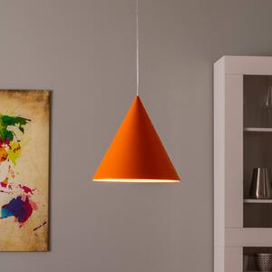 TK Lighting Lampada a sospensione CONO, luce singola, Ø 32 cm, arancione