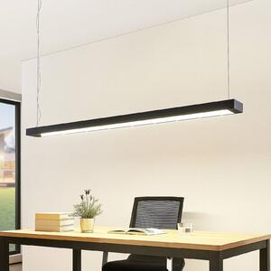 Arcchio Cuna LED sospensione, nero, angolare 162cm