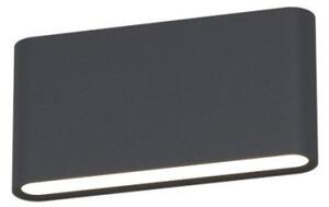 Applique led top light lima 18 ip54 cct biemissione alluminio vetro - Top Light