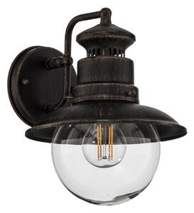 Lampade da esterno Lindby, EDDIE, dimmerabile, Marrone / Ruggine, Balcone, Metallo, Campagna / rustico