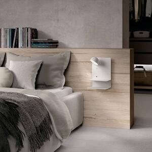 Bover Beddy A/04 applique LED bianca spot sinistra