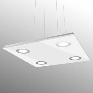 Evotec Lampada a sospensione LED Pano quadrata bianca