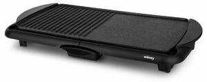 Griglia elettrica Wëasy STO52 con grill, 2000 W, superficie larga, nero GRX330, alluminio