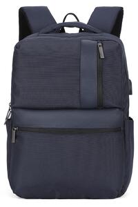 Zaino unisex Aoking, nero, in poliestere, con cerniera e scomparti multifunzionali, dimensioni 30x42 cm