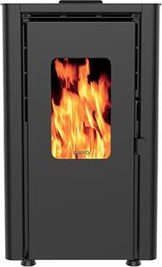 Stufa a pellet di legno nero da 6,1kw Supra ORPHEE 6 NOIR