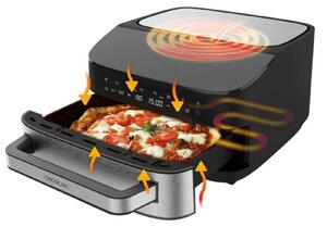 Cecotec Forno Elettrico per Pizza da 7L Pizza&Fry 7000. 2200W, Pizze da 13 Pollici, Schermo Tattile, 8 Programmi