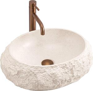 Lavabo Da Appoggio Rea Mika Beige