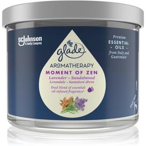 GLADE Aromatherapy Moment of Zen candela profumata Lavender + Sandalwood 260 g