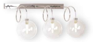 Applique moderno illuminando gina pallina ap3 g9 led metallo vetro - Illuminando