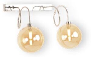 Applique moderno illuminando gina pallina ap2 g9 led metallo vetro - Illuminando