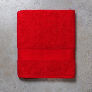 Zanetti Asciugamano Ospite Tinta Unita in 100% Cotone Rosso
