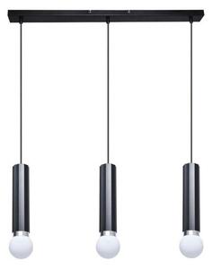 ITALUX PND-33849-3-BK - Lampadario su cavo MACERA 3xE27/40W/230V nero