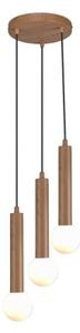 ITALUX PND-33574-3-WD - Lampadario a sospensione su cavo FILANO 3xG9/5W/230V marrone