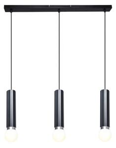 ITALUX PND-33849-3-BK - Lampadario su cavo MACERA 3xE27/40W/230V nero