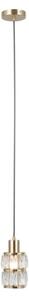 ITALUX PND-40668-1-HBR - Lampadario a sospensione con cavo ALMA 1xE27/40W/230V oro