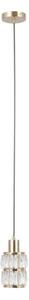 ITALUX PND-40668-1-HBR - Lampadario a sospensione con cavo ALMA 1xE27/40W/230V oro