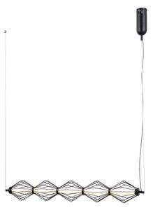 ITALUX PND-34403-5-BK - Lampadario LED a cavo SEVILLA LED/25W/230V 3000K nero