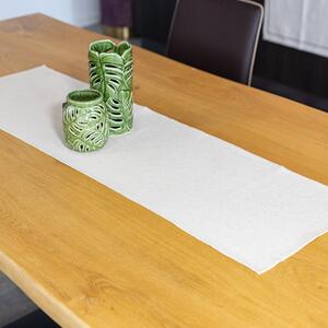 Zanetti Runner tavolo Tinta Unita Beige in cotone (3 misure) 45x140 cm