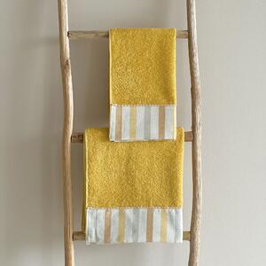 Set asciugamani bagno a Righe by Zanetti Home Giallo