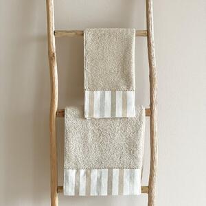 Set asciugamani bagno a Righe by Zanetti Home Beige