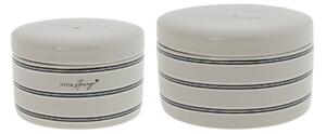 Set 2 Cofanetti Stripes a Righe in Ceramica by Bastion Collection - Bastion Collections