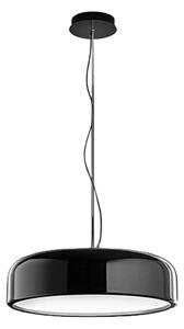Lampadario acrilico perenz velia 8449 n ct led cct 3200lm biemissione nero lucido - Perenz