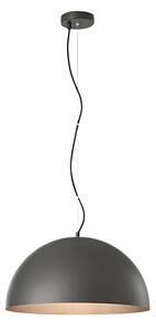 Lampadario cupola perenz steel 8560 gr e27 led 50cm grigio marrone metallizzato - Perenz
