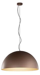 Lampadario cupola perenz steel 8560 mm e27 led 50cm marrone oro - Perenz