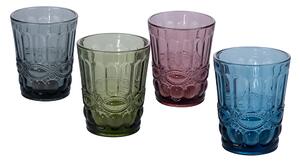 Set 4 Bicchieri Acqua Nobilis in Vetro VdE Tivoli 1996 4 Colori Differenti