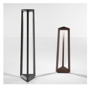 LUCIFER PALO DA ESTERNI TRIANGOLARE 2 COLORI IP65 H56 E H81 CM LED INTEGRATO LUCE 4000K MODERNO